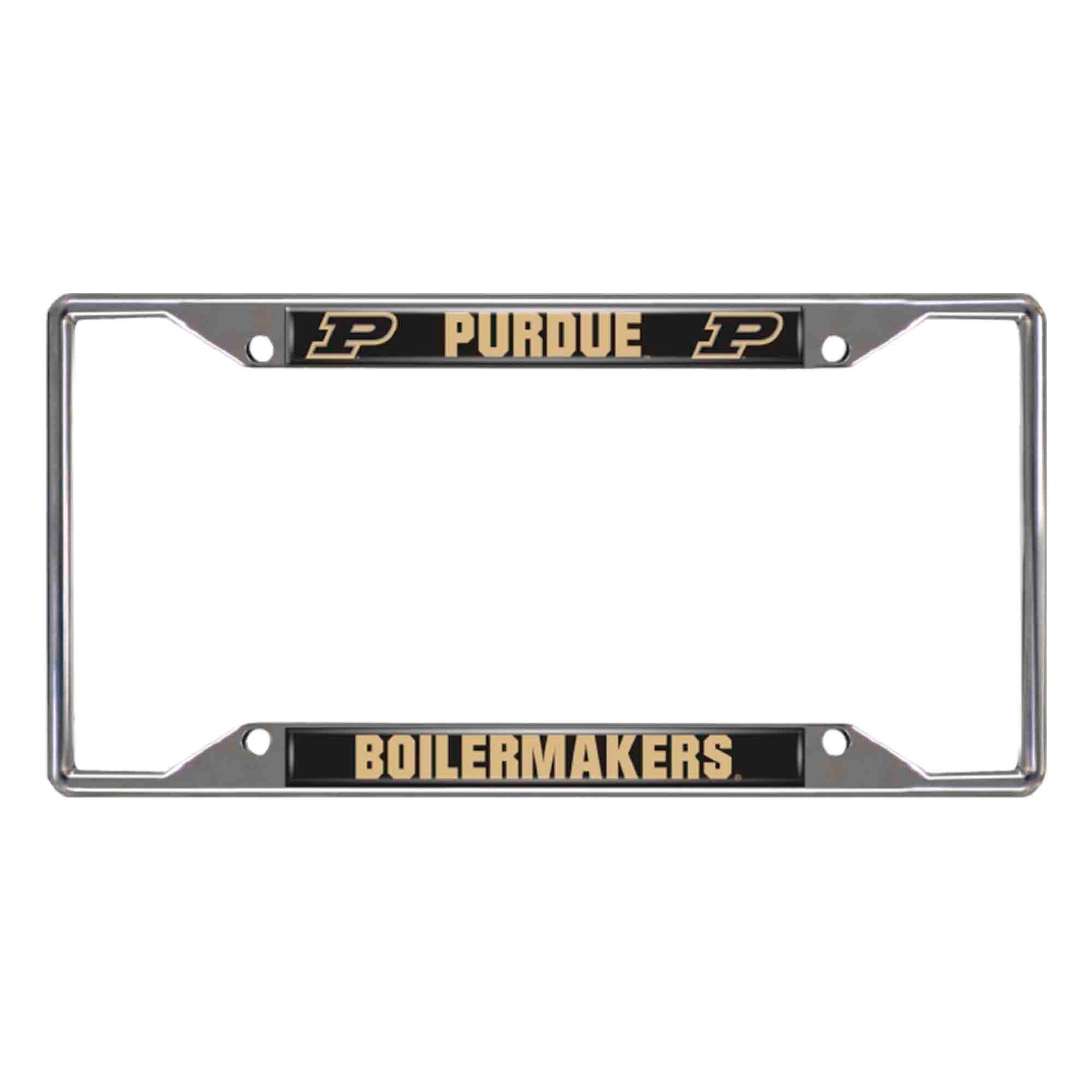Purdue University Chrome License Plate Frame