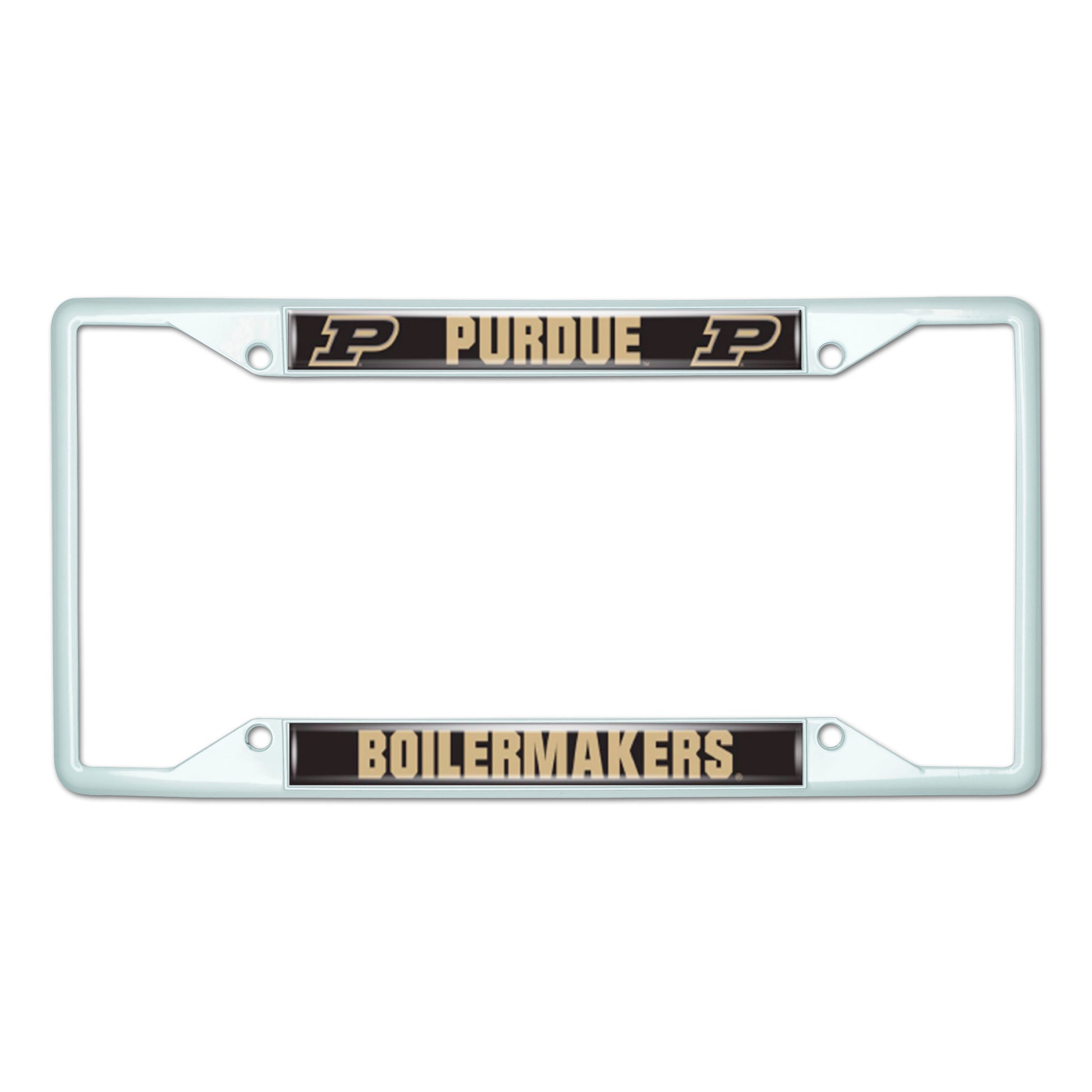 Purdue University-White License Plate Frame