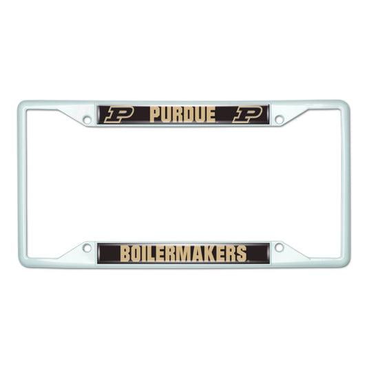Purdue University-White License Plate Frame