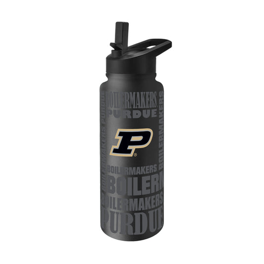 Purdue 34oz Black Replay Quencher Bottle