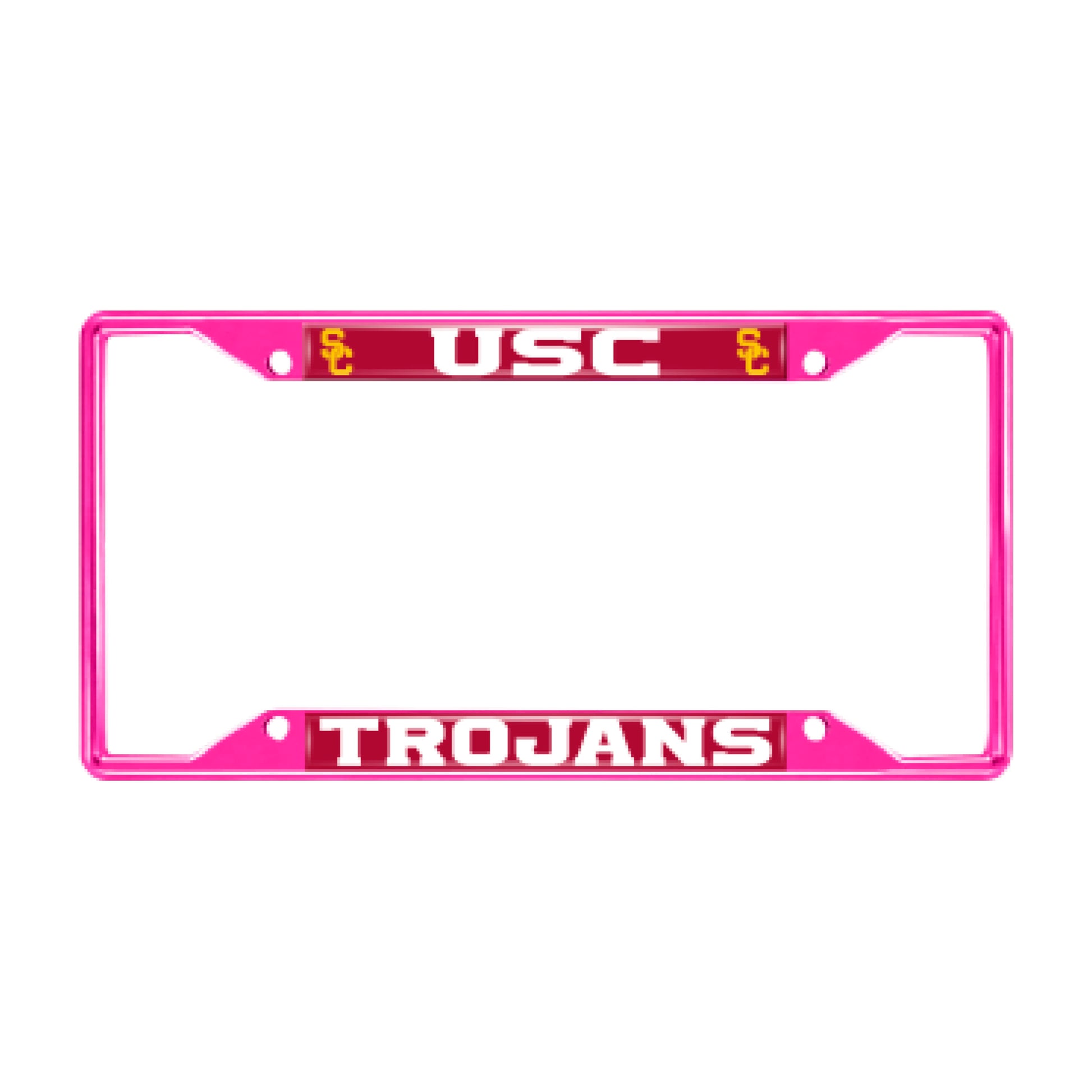 University of Southern California-Pink License Plate Frame