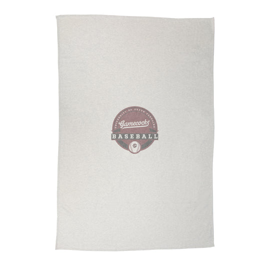 South Carolina Baseball Sublimated Sweatshirt Blanket