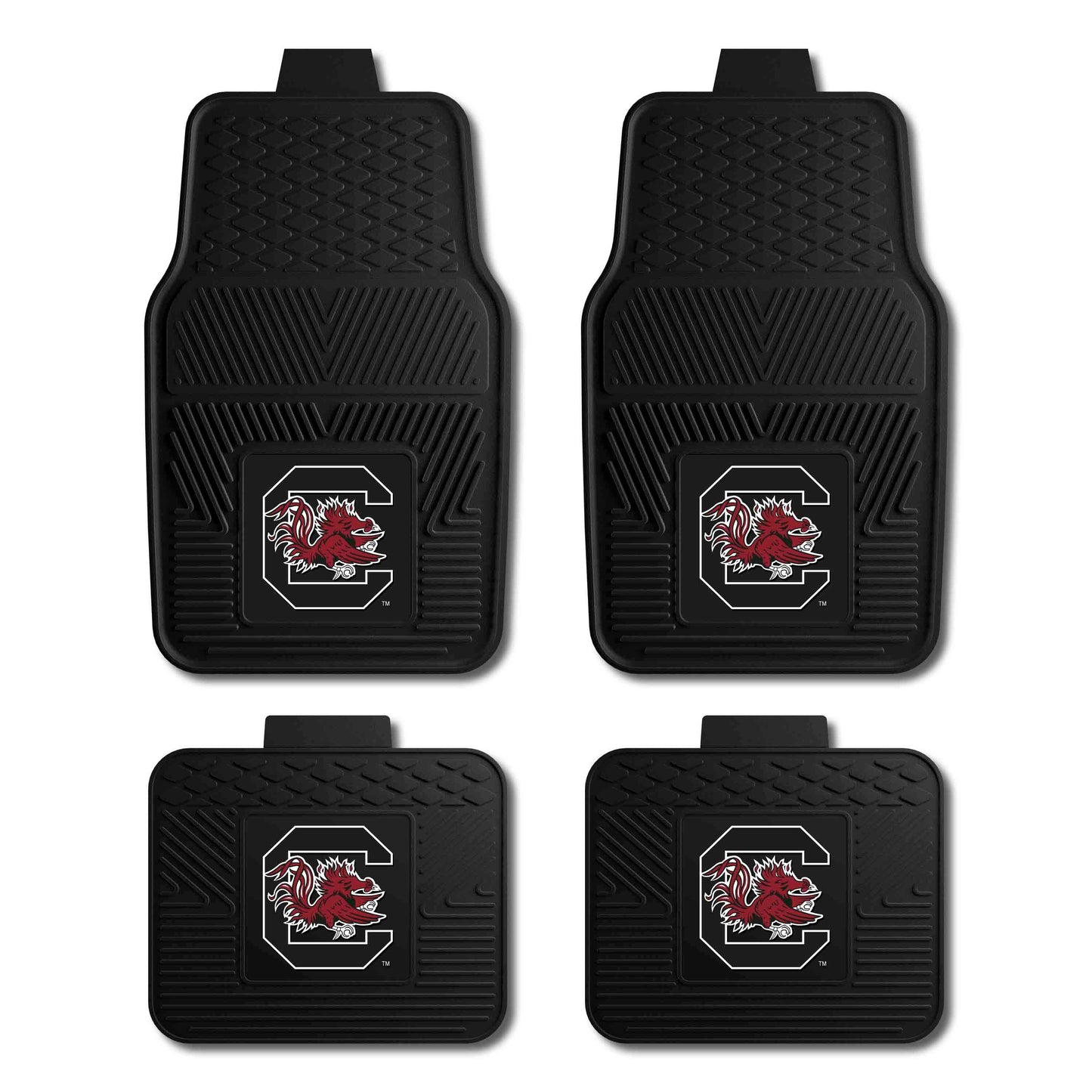University of South Carolina 4-pc Vinyl Car Mat Set