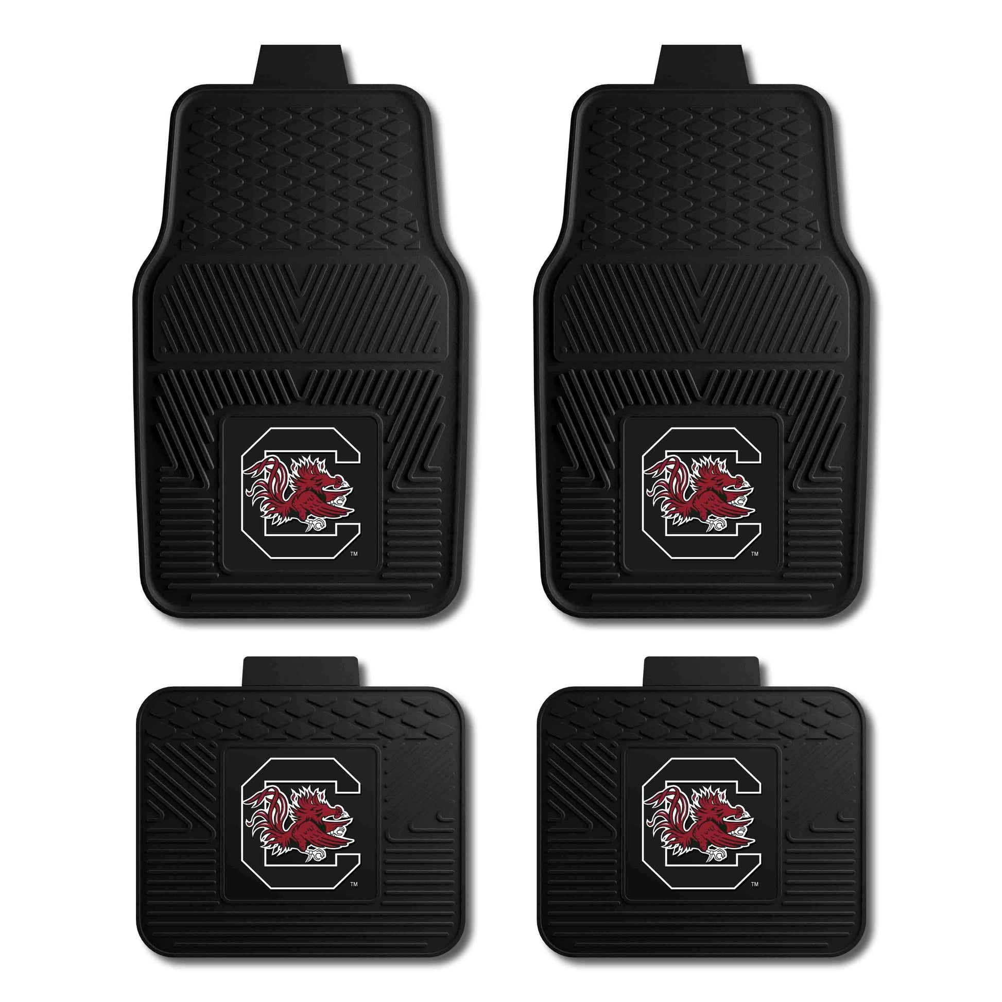 University of South Carolina 4-pc Vinyl Car Mat Set