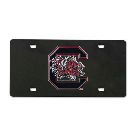University of South Carolina Black Diecast License Plate