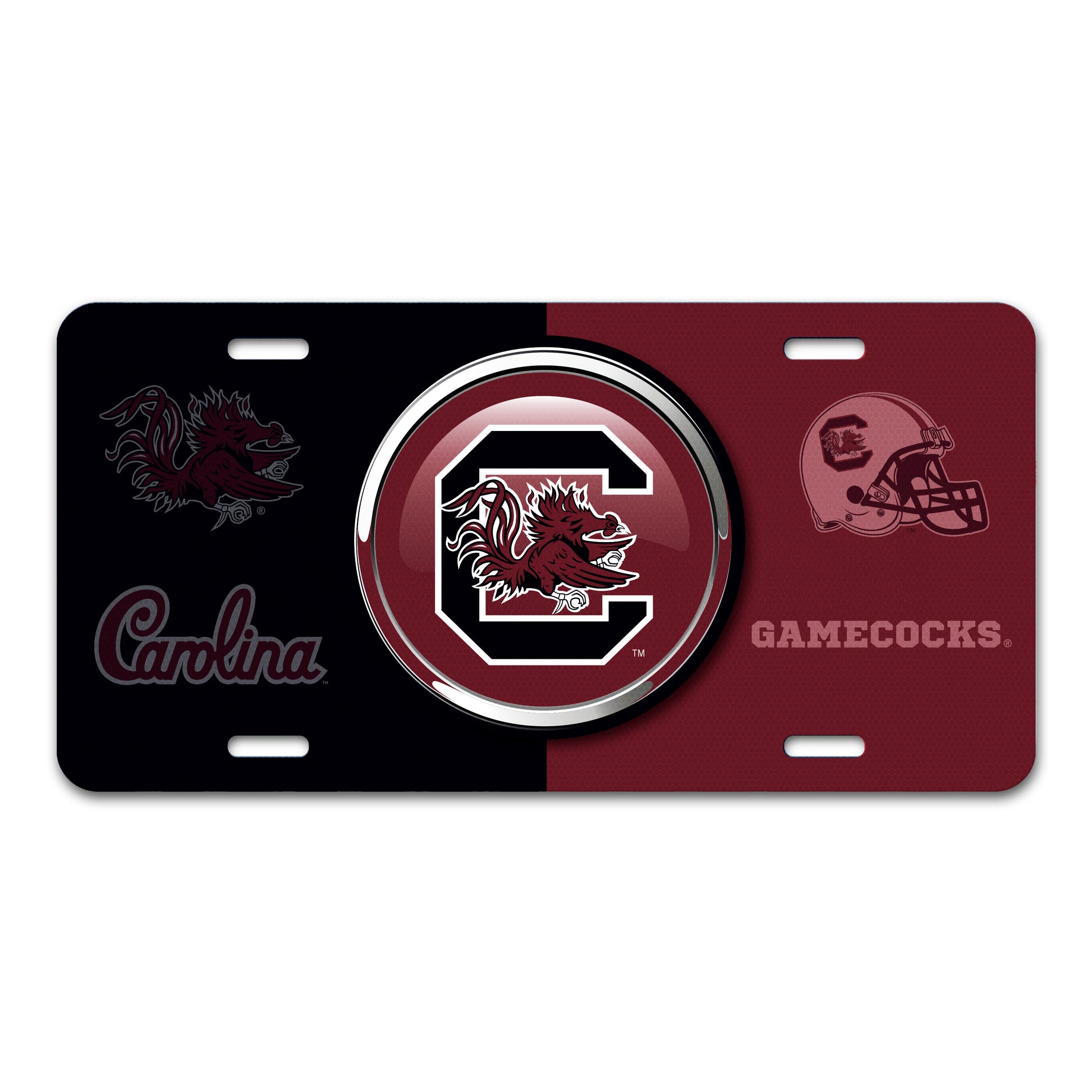 University of South Carolina Embossed Metal License Plate