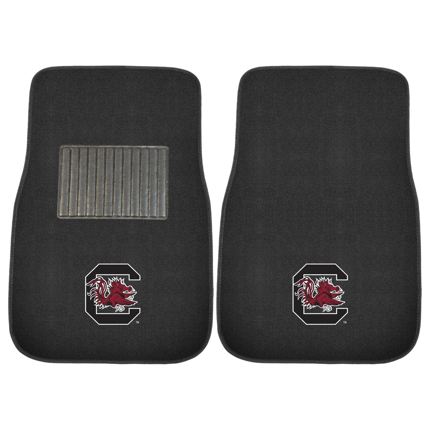 University of South Carolina 2-pc Embroidered Car Mat Set