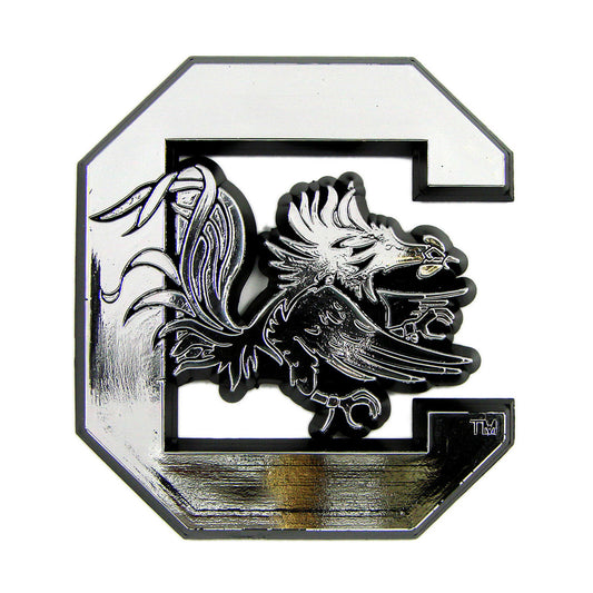 University of South Carolina Plastic Chrome Emblem