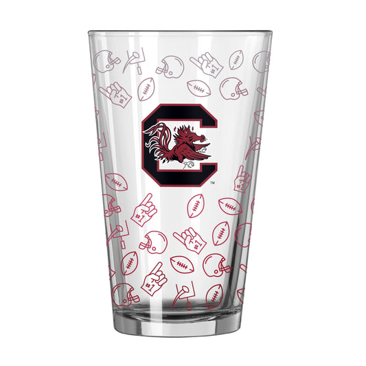 South Carolina 16oz Ombre Playmaker Pint Glass