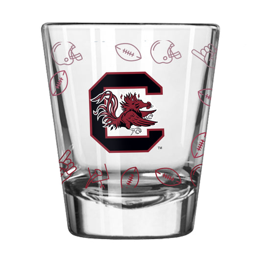 South Carolina 2oz Ombre Playmaker Shot Glass