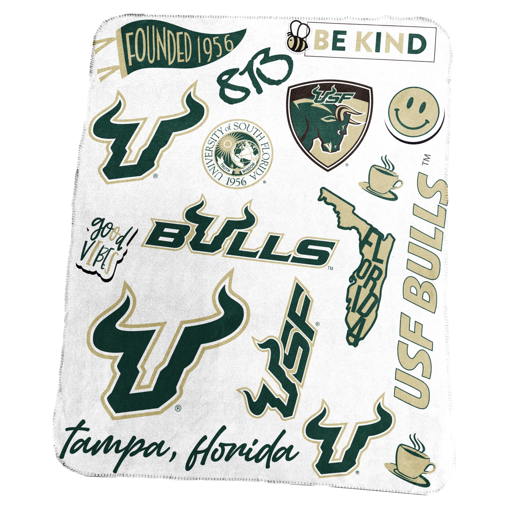 South Florida Classic Native Fleece Throw