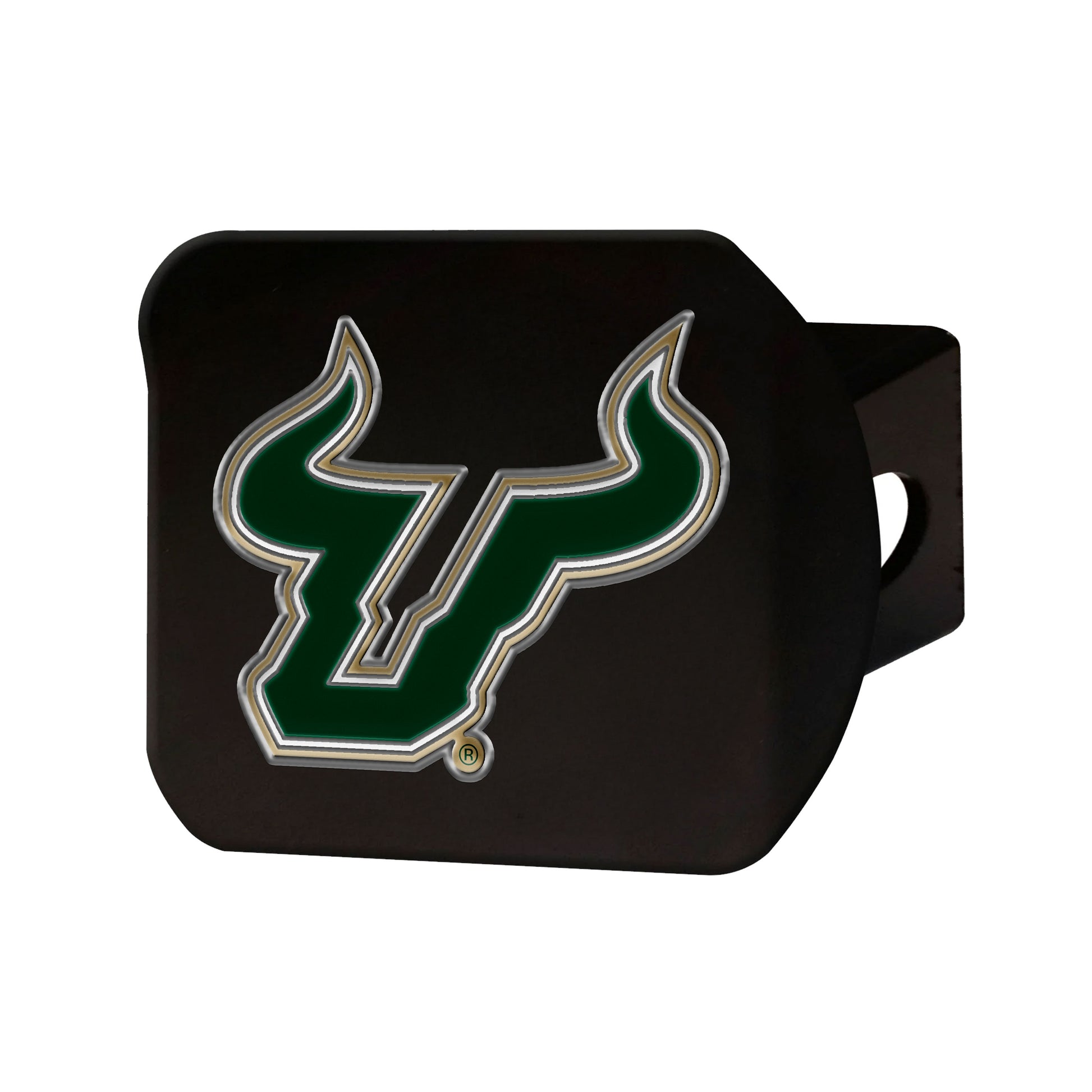 University of South Florida Color on Black Hitch Cover