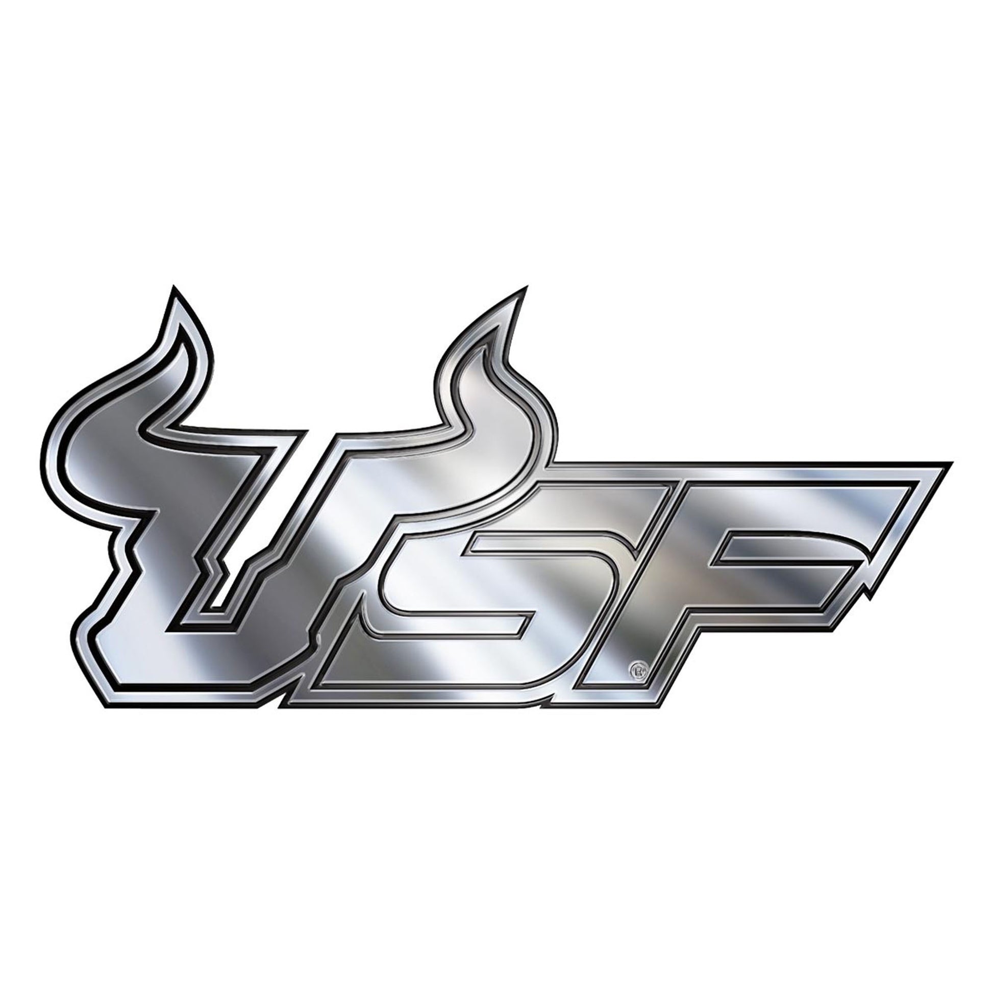 University of South Florida Plastic Chrome Emblem