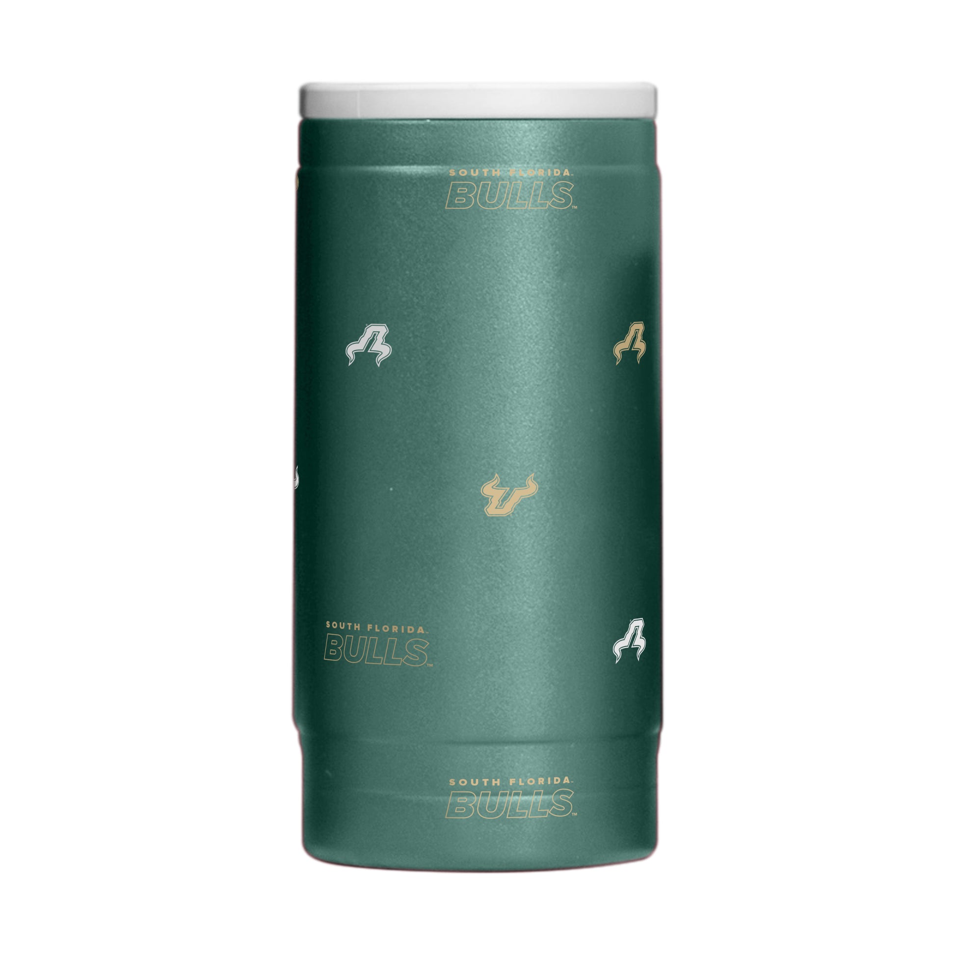 South Florida 12oz Step And Repeat Powdercoat SlimCan Coolie