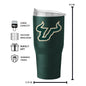 South Florida 30oz Flipside Powder Coat Tumbler