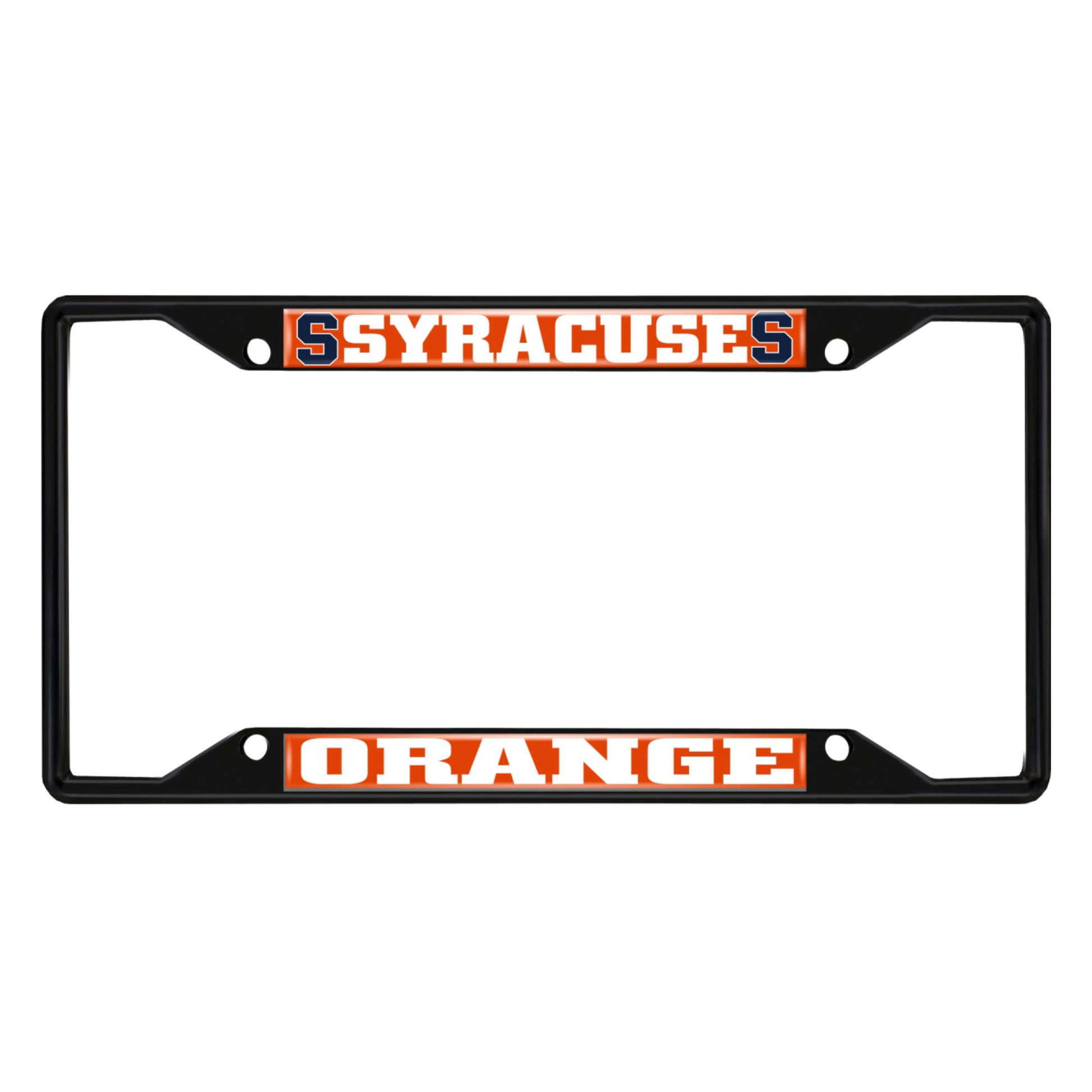 Syracuse University Black License Plate Frame