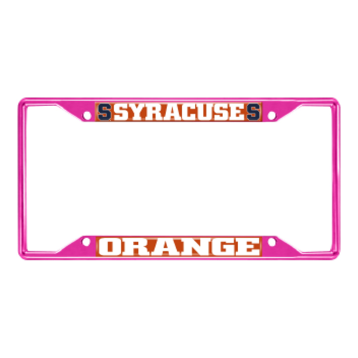 Syracuse University-Pink License Plate Frame