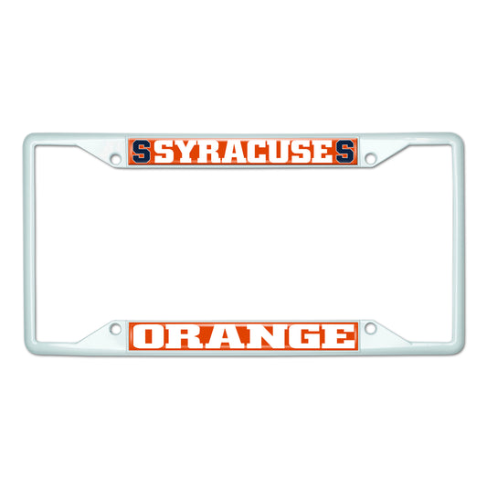 Syracuse University-White License Plate