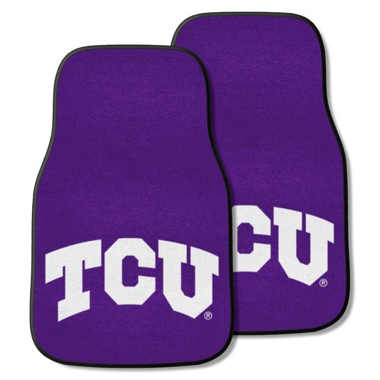 Texas Christian University  2-pc Carpet Car Mat Set