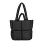 Temple Black Puff Tote
