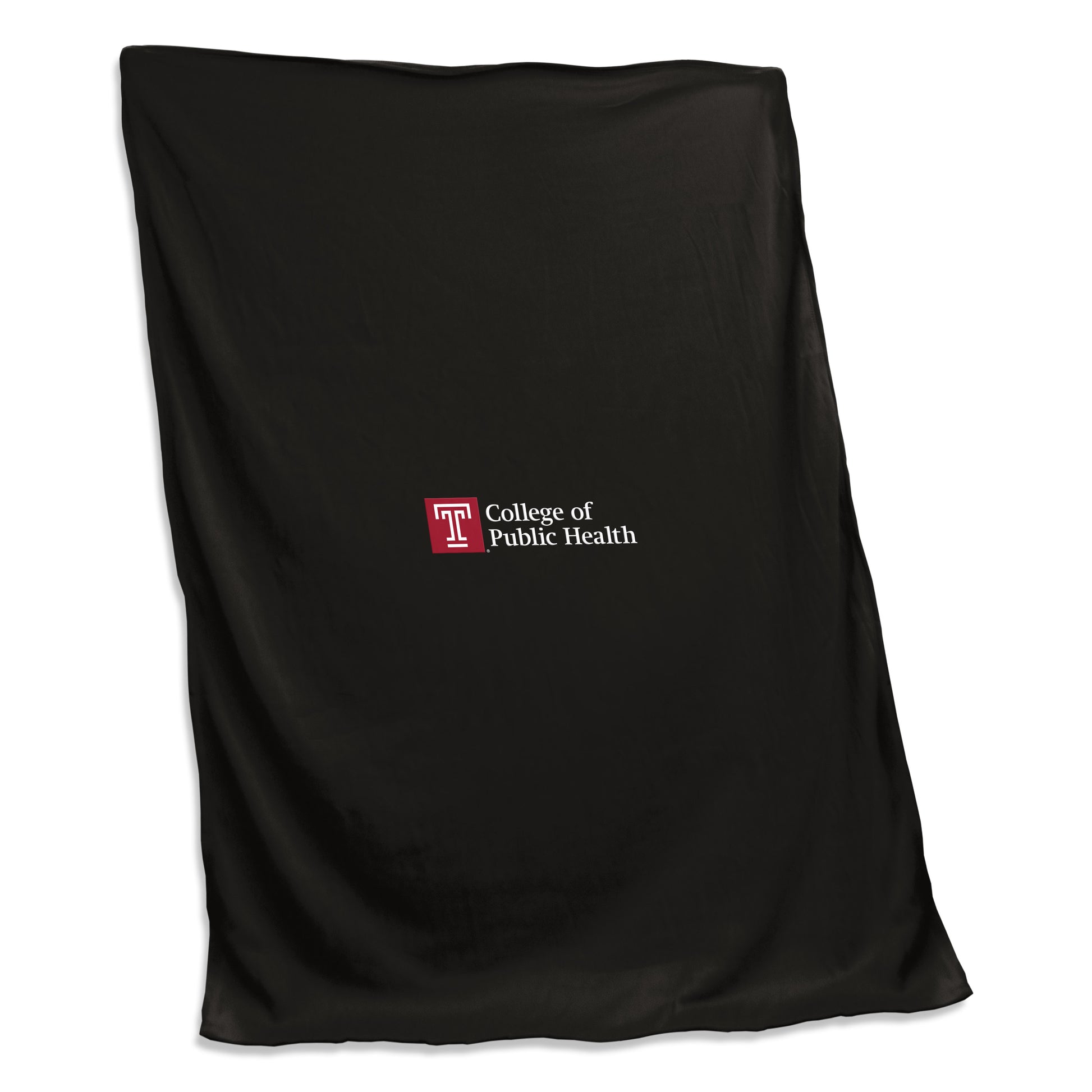 Temple Health Black Screened Sweatshirt Blanket