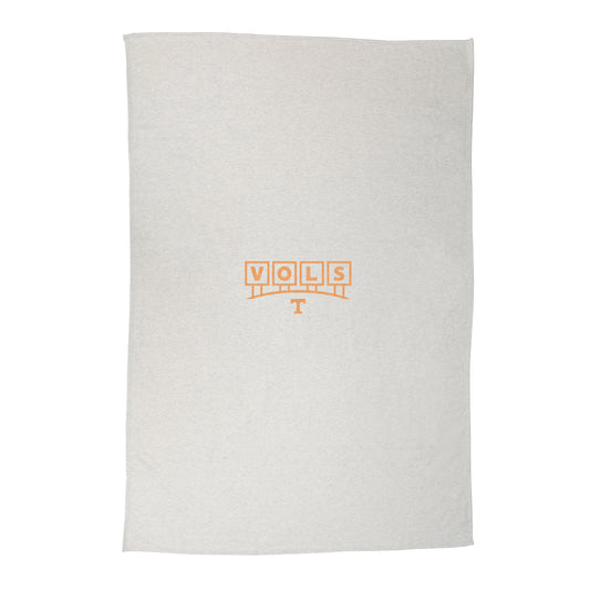 Tennessee Block Sign Sublimated Sweatshirt Blanket