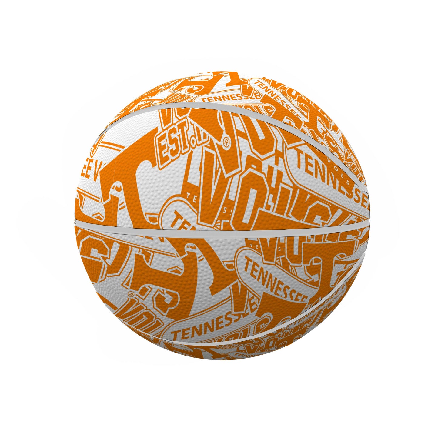 University of Tennessee Mini Abstract Size Rubber Basketball