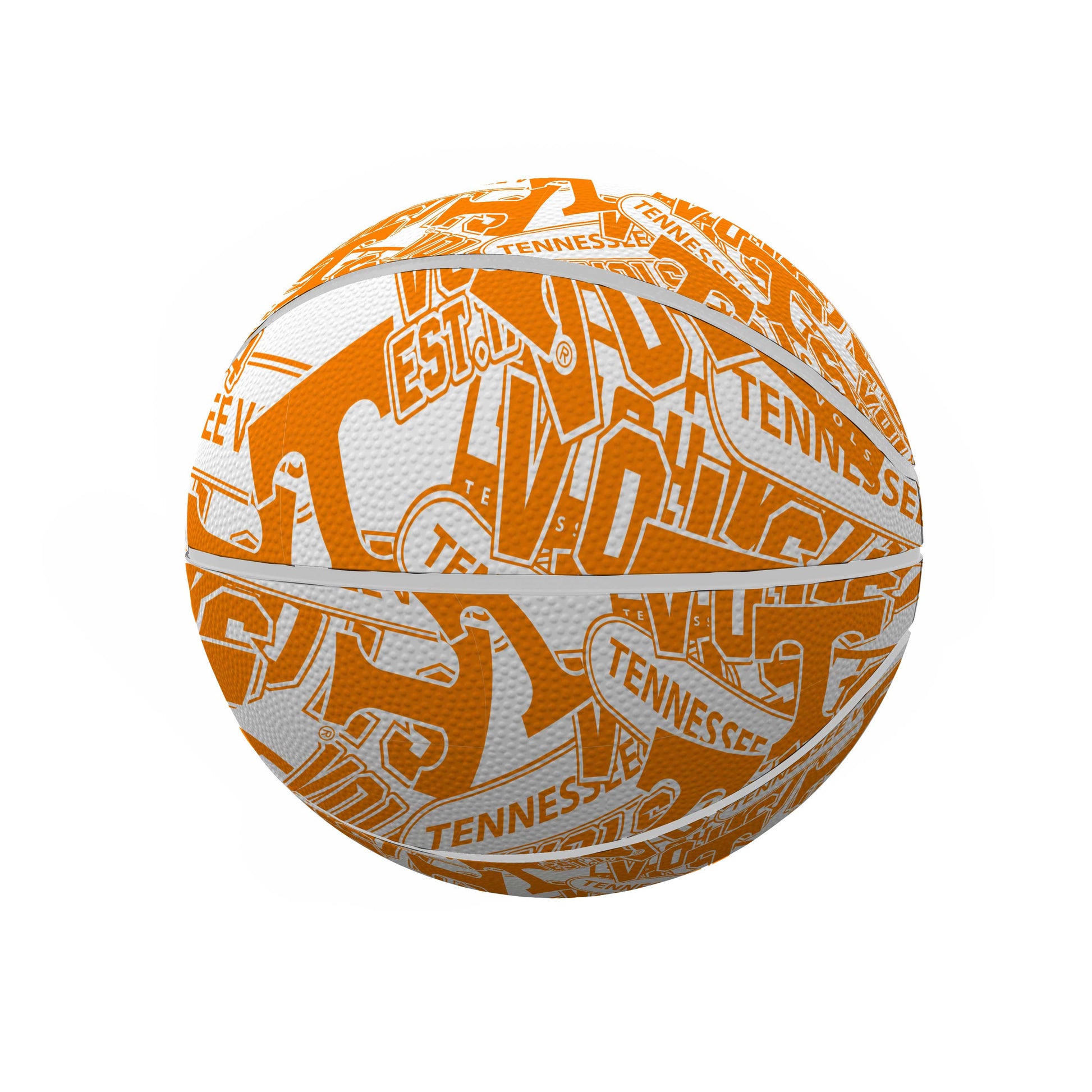 University of Tennessee Mini Abstract Size Rubber Basketball