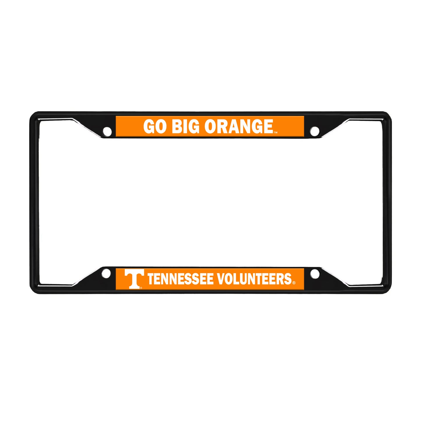Tennessee License Black Trinity Plate Frame