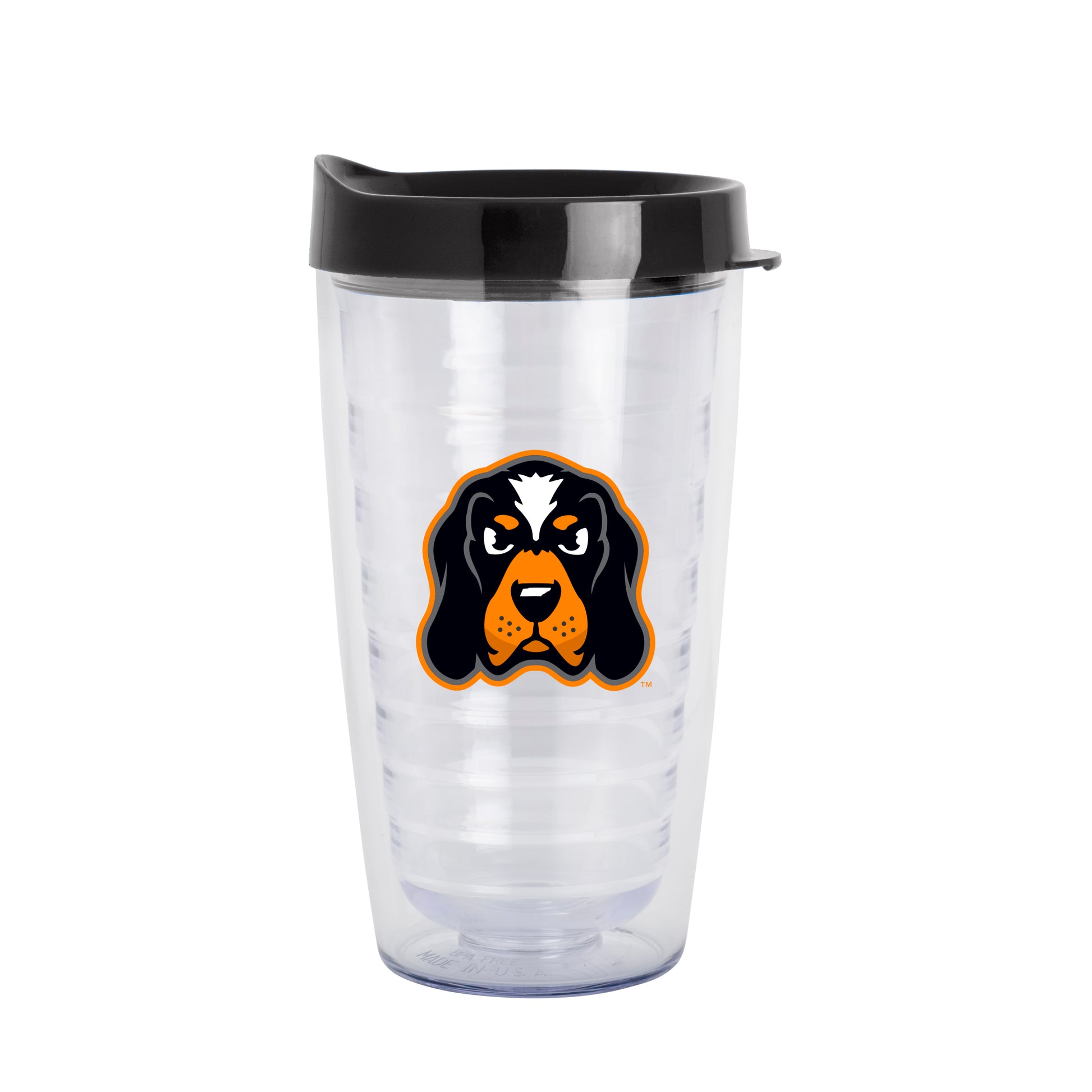 Tennessee 16oz Smokey Dbl Wall Clear Tumbler