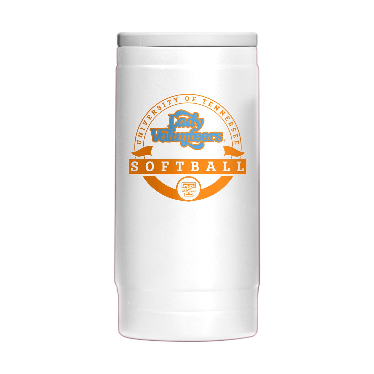Tennessee Softball 12oz Powdercoat Slim Can Coolie