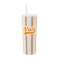 Tennessee 30oz Vols Thin Stripe SS Straw Tumbler