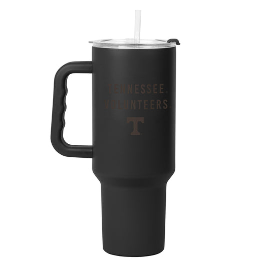 Tennessee 40oz Black Tonal Powder Coat Tumbler