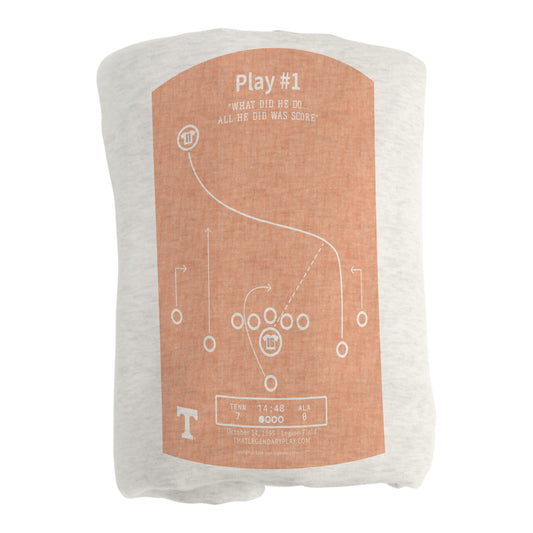 Tennessee Legendary Play Play #1 Sublimated Sweatshirt Blanket