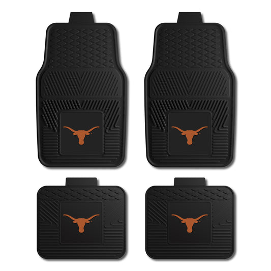 University of Texas 4-pc Vinyl Car Mat Set