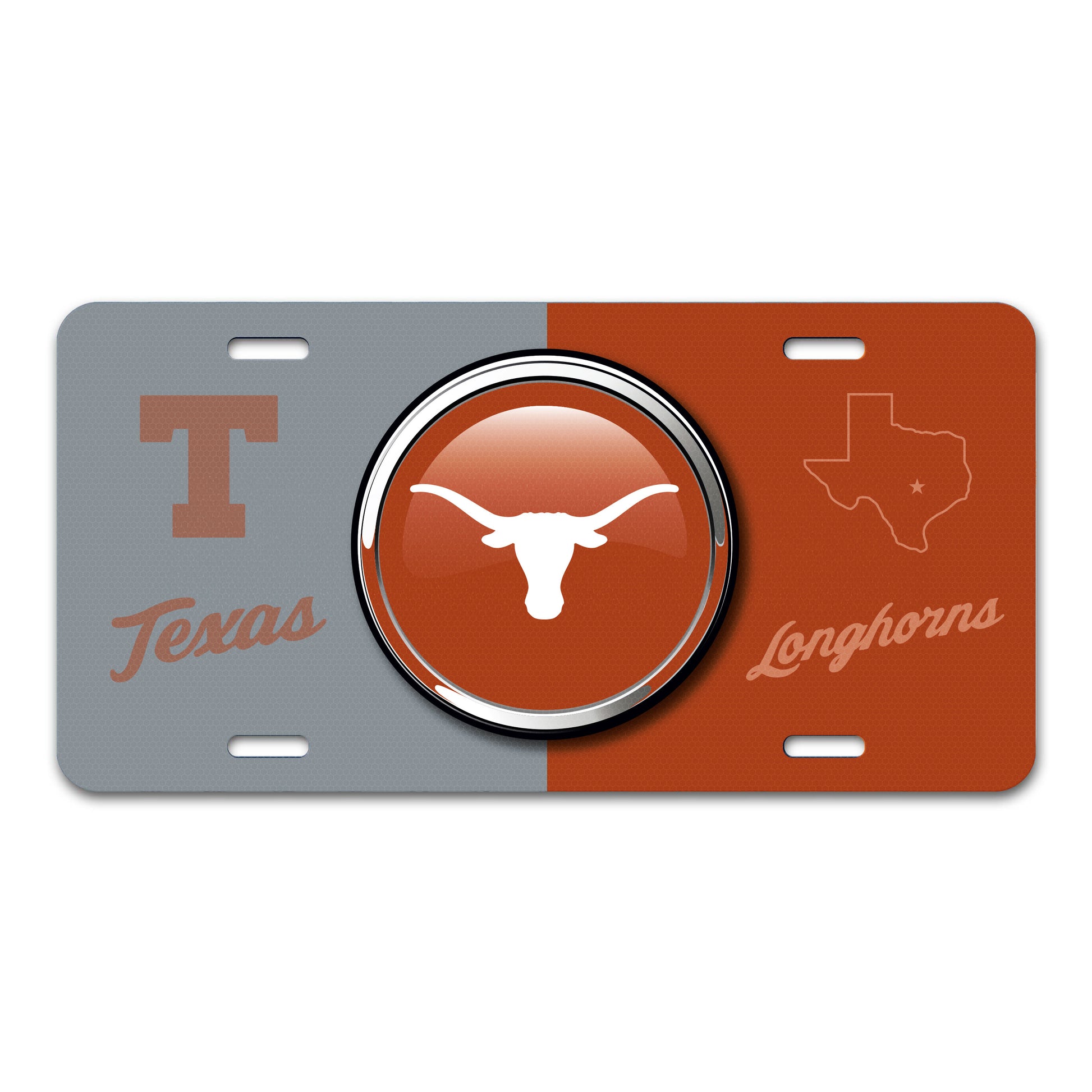 University of Texas Embossed Metal License Plate