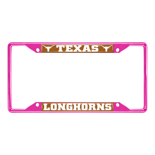 Texas-Pink License Plate Frame