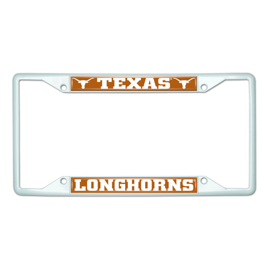 University of Texas White License Plate