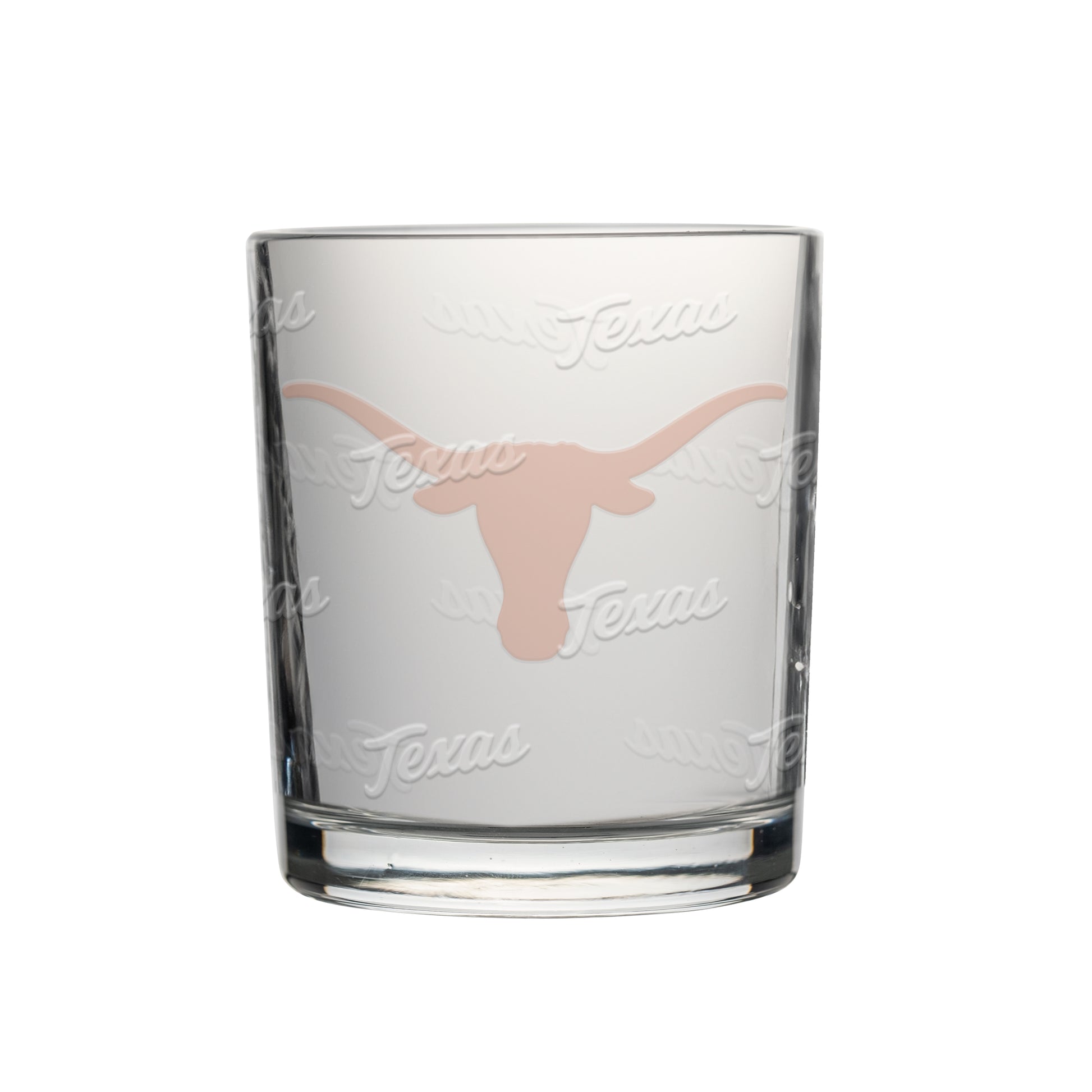 Texas 12oz Ghost Stained Rocks Glass