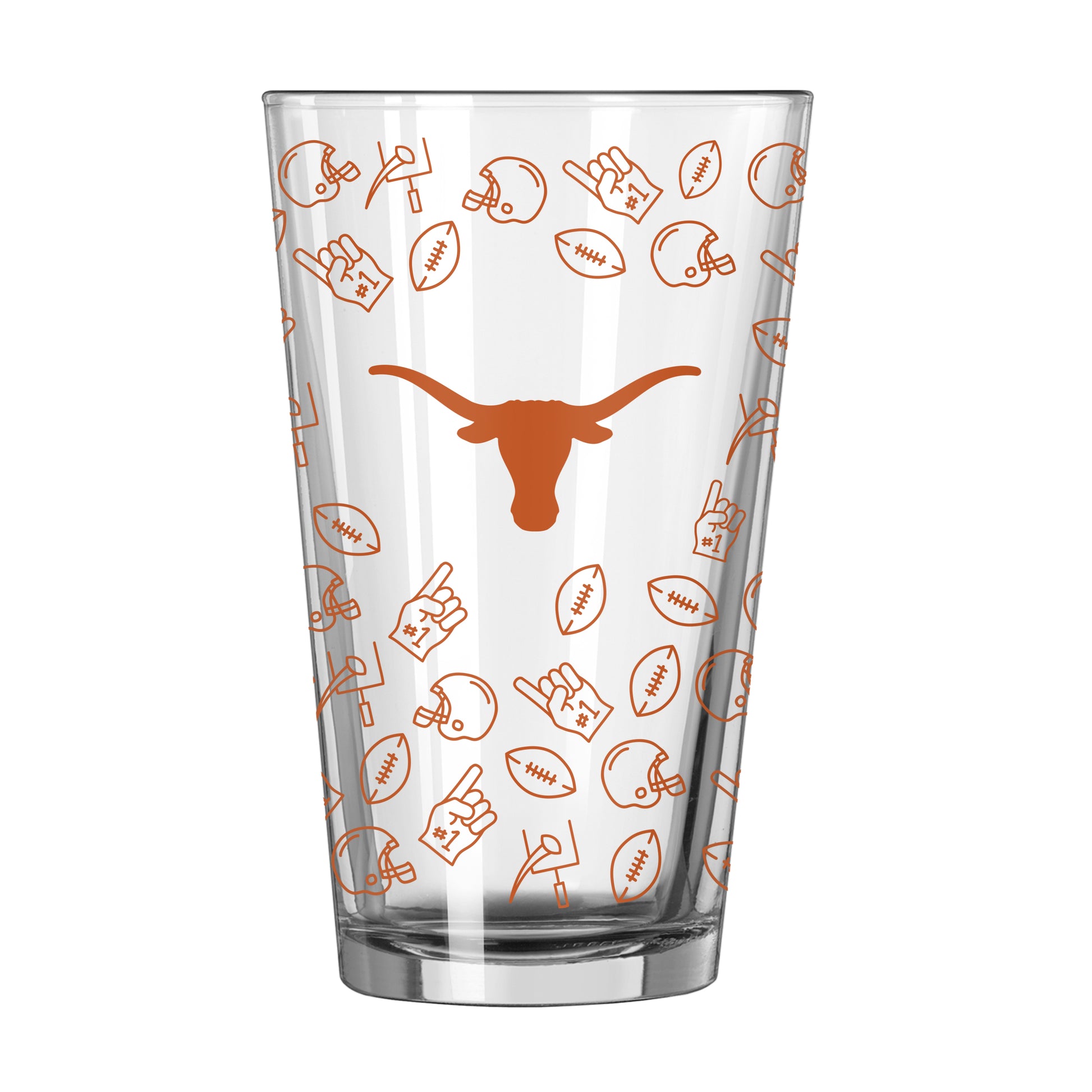 Texas 16oz Playmaker Pint Glass