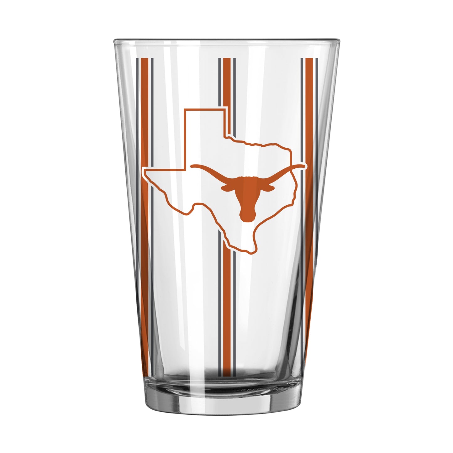 Texas 16oz Thin Stripe Pint Glass