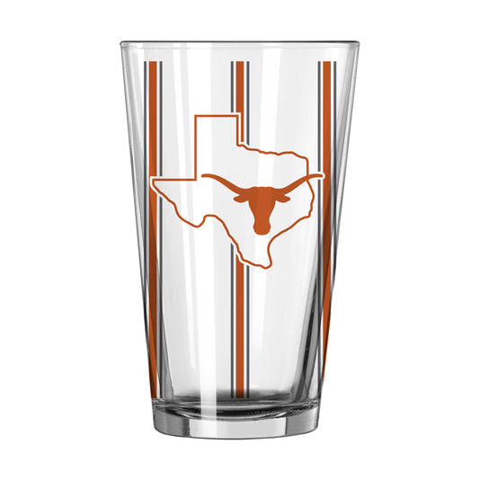 Texas 16oz Thin Stripe Pint Glass