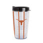 Texas 16oz Thin Stripe Dbl Wall Clear Tumbler