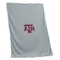 TX A&M Gray Sweatshirt Blanket (Screened)