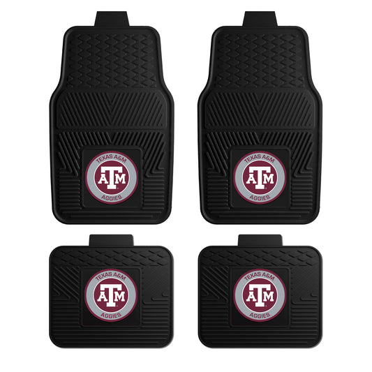 Trinity Texas A&M 4pc Vinyl Car Mat Set