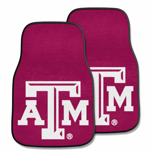 Texas A&M University 2-pc Carpet Car Mat Set