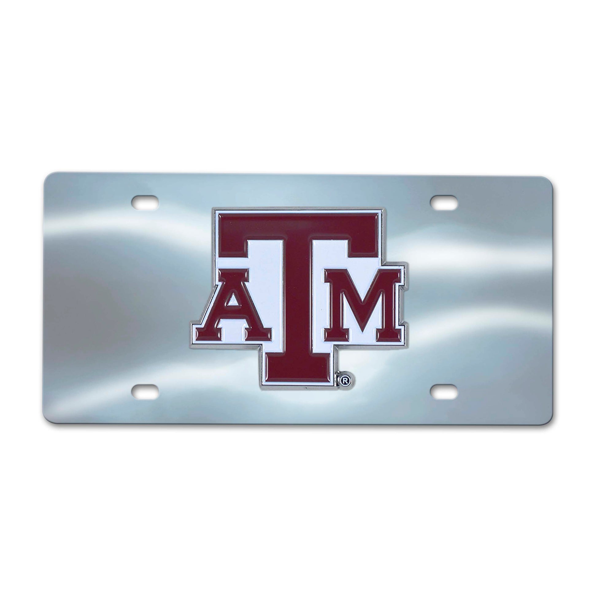 Texas A&M University Chrome Diecast License Plate