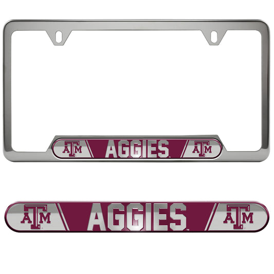 Texas A&M University Embossed License Plate Frame