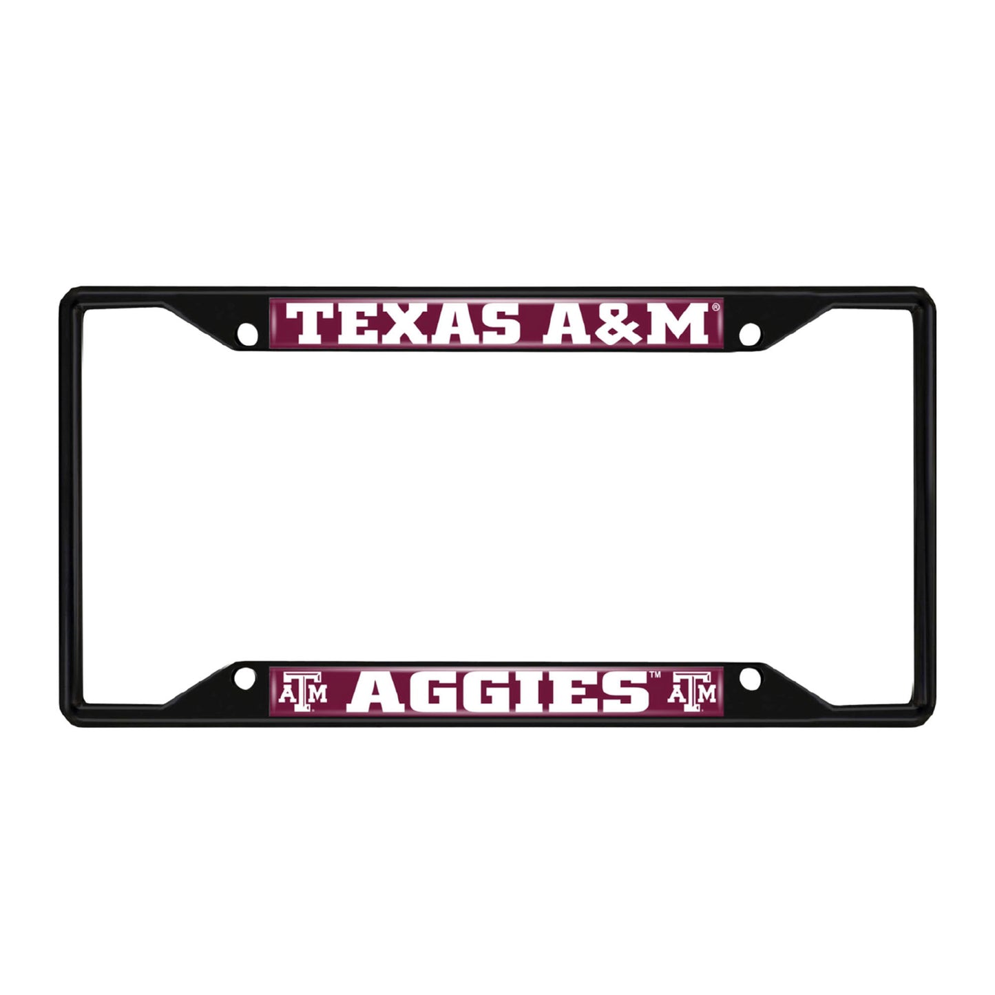 Texas A&M University Black License Plate Frame