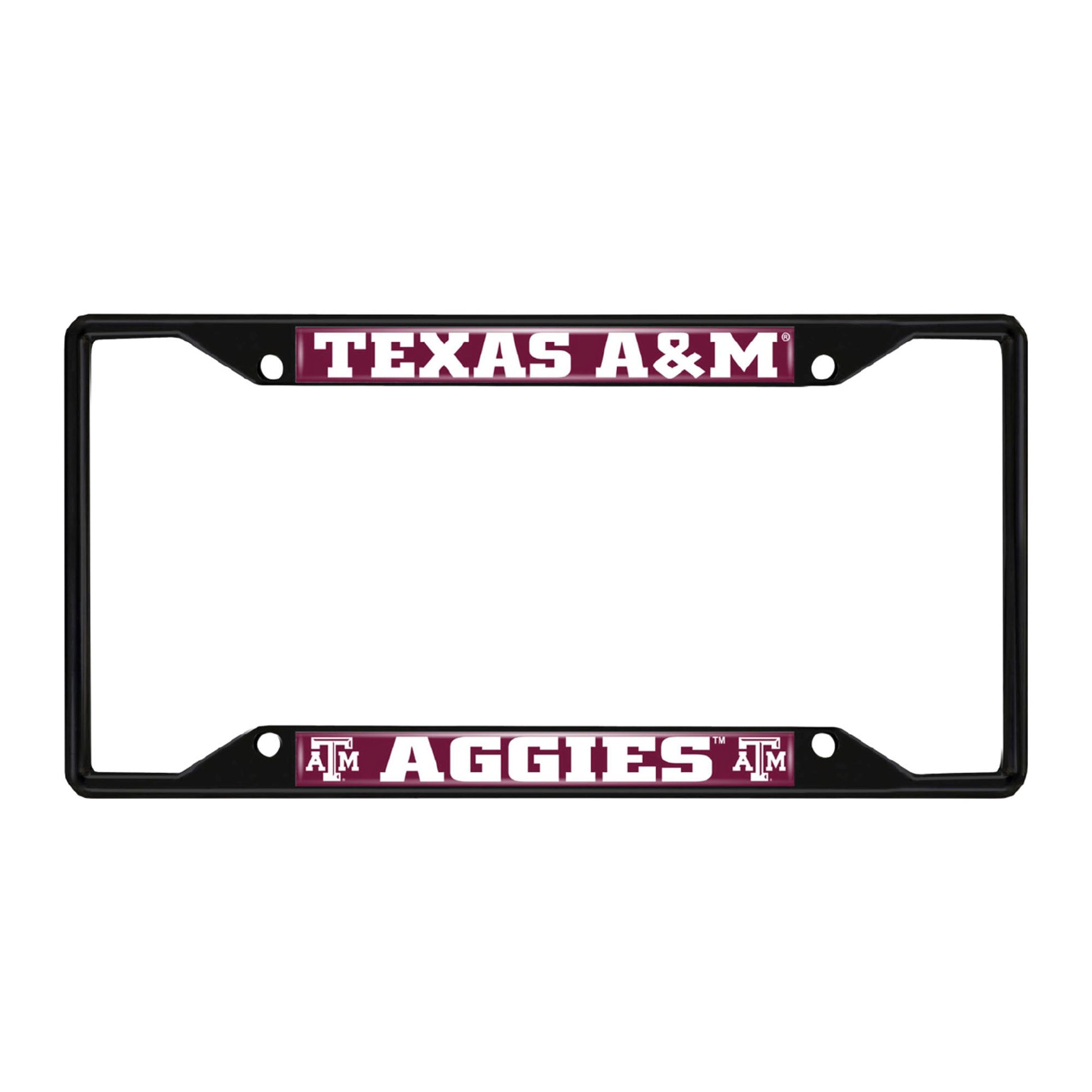 Texas A&M University Black License Plate Frame